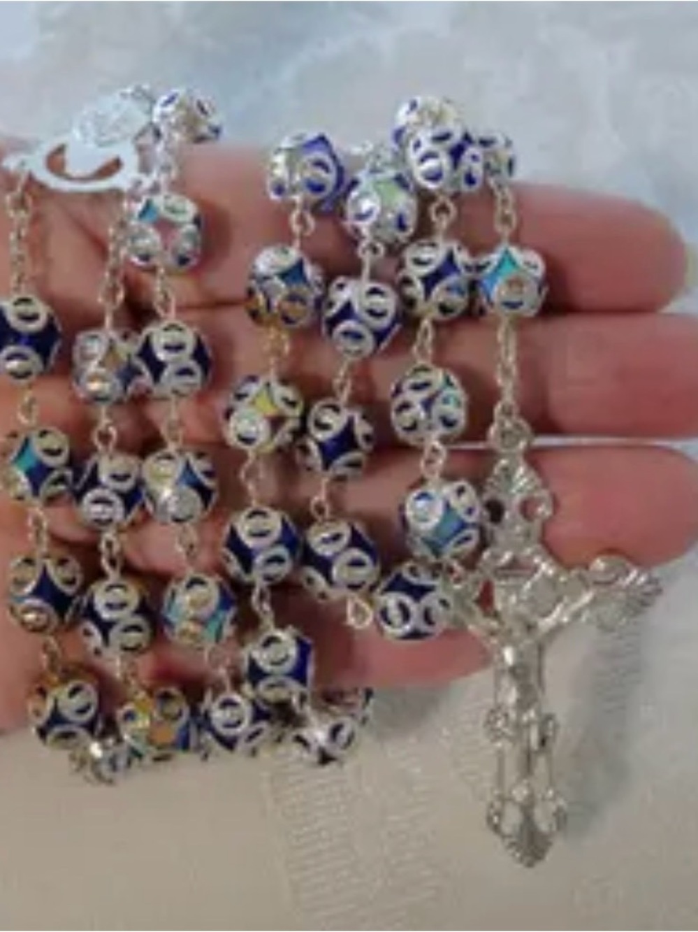 Authentic Turquish Artisan Beaded crucifix Handcrafted in Ephesus - Picture 8 of 8